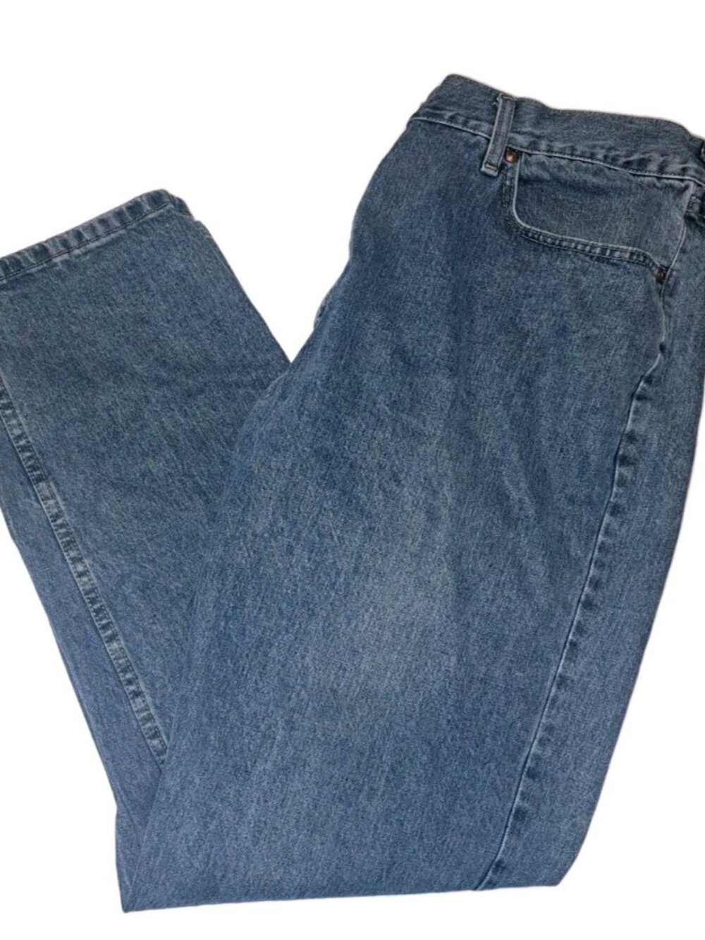 Lee Mens Blue Relaxed Fit Straight Leg Jeans 42x34